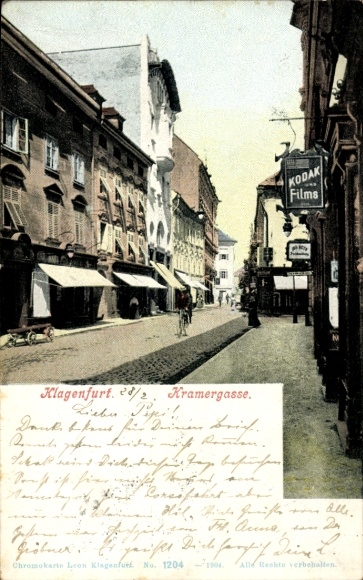 Ak Klagenfurt am Wörthersee Kärnten, Kramergasse
