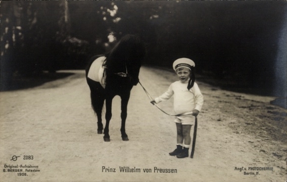Ak Prinz Wilhelm von Preußen, Portrait