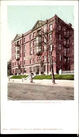 Briefkaart Portsmouth Van Newhampshire de VS, Hotel Rockingham