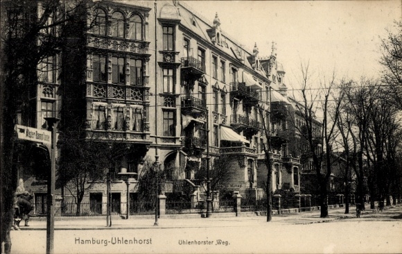 Postcard Hamburg Nord Uhlenhorst, Uhlenhorster Weg