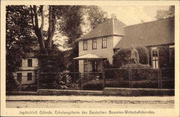 Ak Göhrde in Niedersachsen, Jagdschloss, Erholungsheim des Dt. Beamten Wirtschaftsbundes