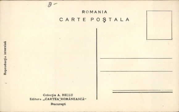 Postcard Women in Romanian Costumes, Sheep, Spindle