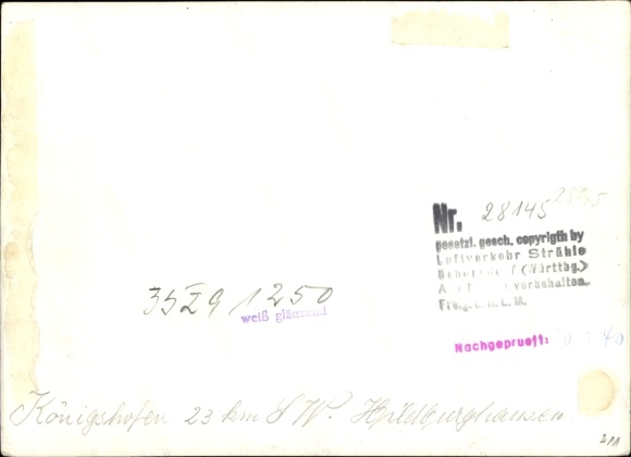 Postcard Bad Königshofen in Grabfeld Lower Franconia, aerial photograph