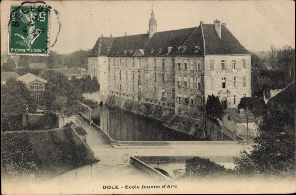 Postcard Dole Jura, Ecole Jeanne d'Arc