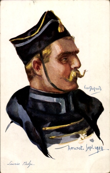 Artysta KP Dupuis, Em., belgijski ułan, belgijski żołnierz