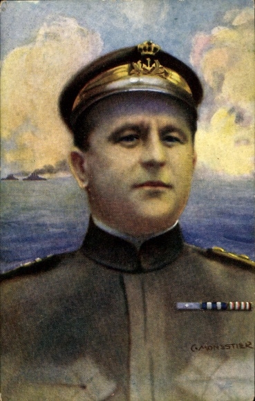 Artist Postcard Naval Officer Nazario Sauro, portrait