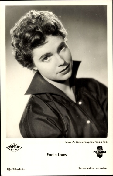 Postcard Actress Paola Loew, Portrait, Capitol Film