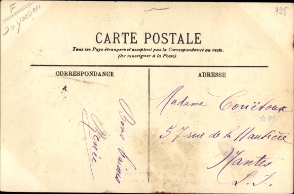 Postcard Versailles Yvelines, The four hearses leave the Barracks