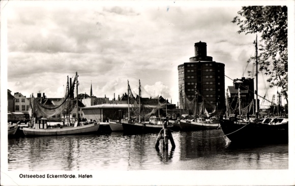 Ak Ostseebad Eckernförde, Hafen