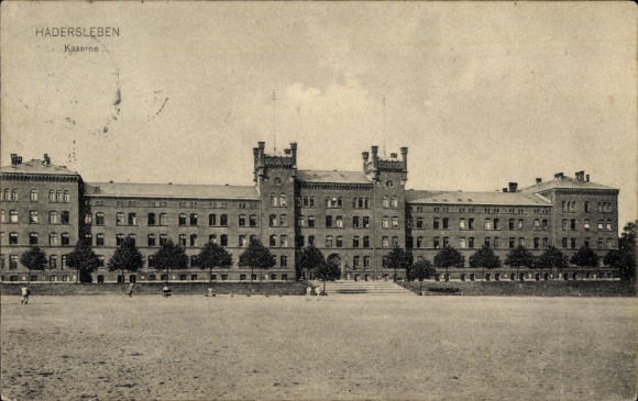 Postcard Haderslev Hadersleben Denmark, barracks
