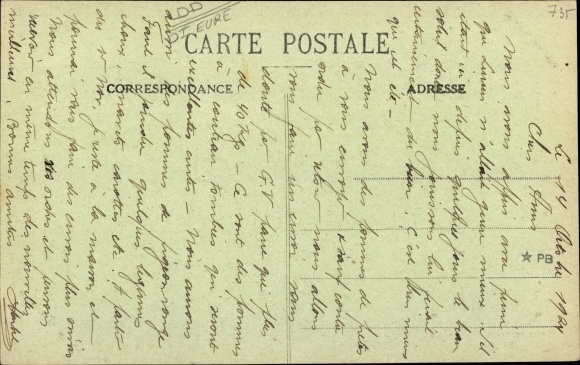 Postcard Charleval Eure, La Filature