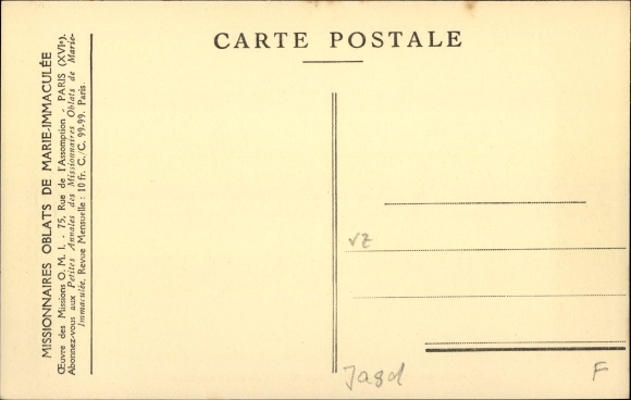 Postcard Missions Esquimaudes, La chasse a l&#39;ours blanc, hunting a polar bear, dog