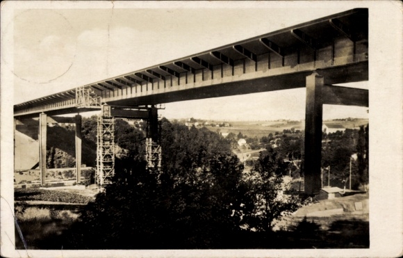 Ak Schlegel Hainichen in Sachsen, Reichsautobahnbrücke
