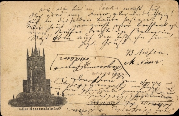 Voorloper Ak Hessenstein Panker aan de Oostzee, toren, gebouw