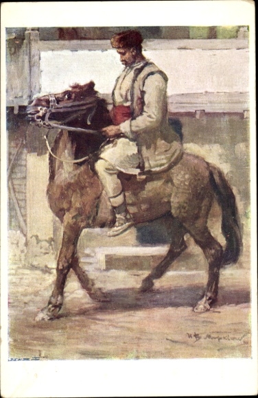 Artysta KP Mrkvicka, IV, chłop z okolic Zaribrodu, Dimitrovgrad