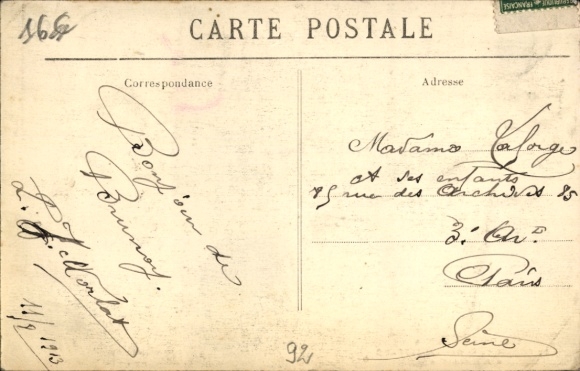 Postcard Malakoff Hauts de Seine, Jaspard Restaurant Flotilla