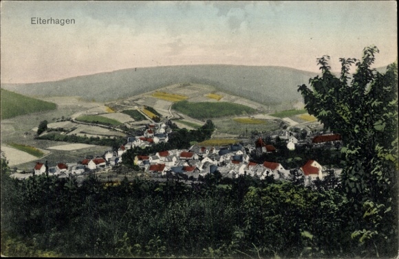Postcard Eiterhagen Söhrewald in Hesse, general view
