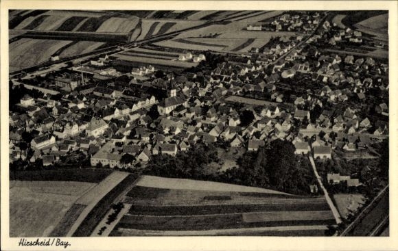 Ak Hirschaid in Oberfranken, Fliegeraufnahme