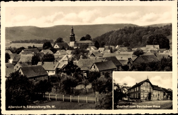 PC Allendorf Thüringen, Ortsblick, Gasthof zum Deutschen Haus