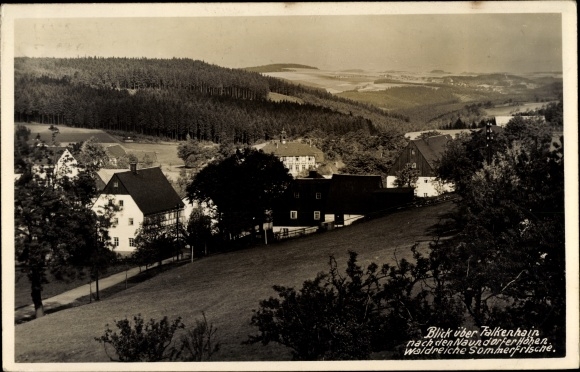 Ak Falkenhain Altenberg im Erzgebirge, Naundorfer Höhen, Panorama