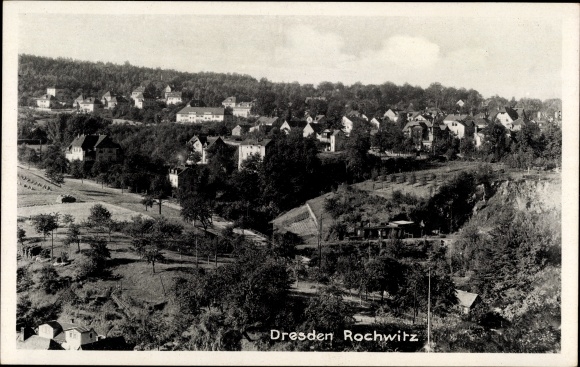 Postcard Rochwitz Dresden, view of the town, houses