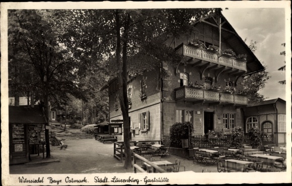 Postcard Luisenburg Wunsiedel in Upper Franconia, restaurant