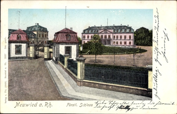 Ak Neuwied am Rhein, Fürstliches Schloss