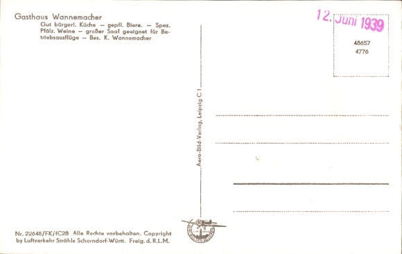 Ak Ormesheim Mandelbachtal im Saarland, Fliegeraufnahme