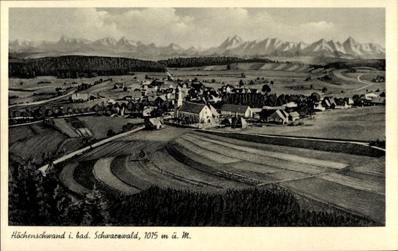Ak Höchenschwand im Schwarzwald, Fliegeraufnahme