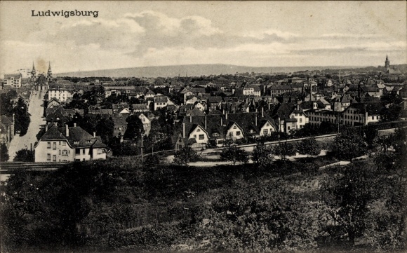 Ak Ludwigsburg in Württemberg, Gesamtansicht