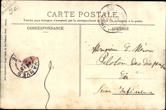 Postcard Vanves Hauts de Seine, Lycee Michelet