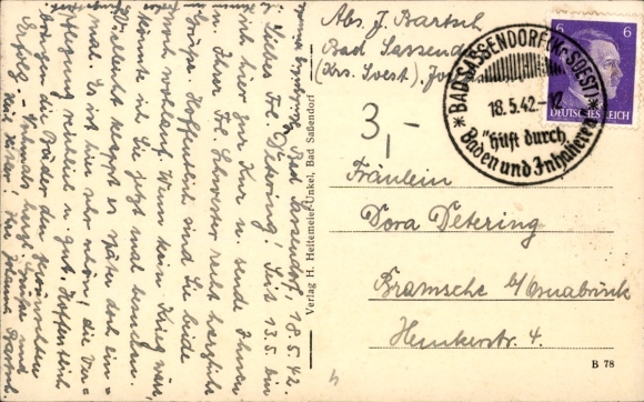 Postcard Bad Sassendorf in Westphalia, general view