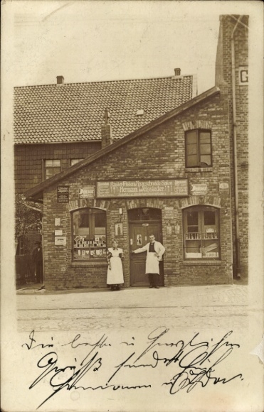 Photo Postcard Sehnde in Lower Saxony, hairdresser Hermann Weissleder