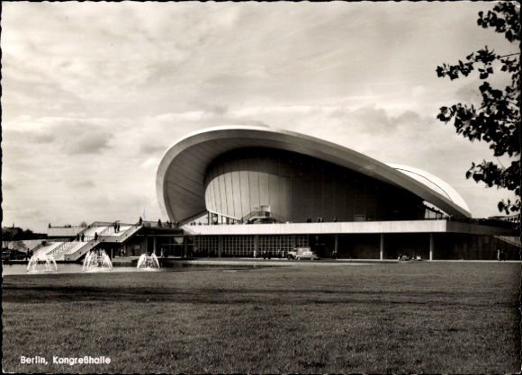 Ak Berlin Tiergarten, Kongreßhalle, Architekt Hugh A. Stubbins, Tiergarten, Moderne Architektur