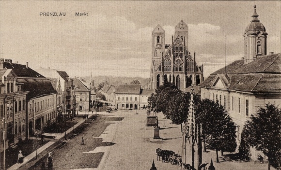 Postcard Prenzlau in der Uckermark, Markt