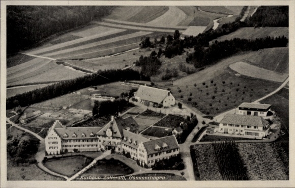Ak Gammertingen im Kreis Sigmaringen, Zolleralb, Fliegeraufnahme