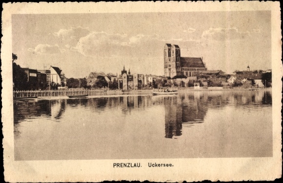 PC Prenzlau in der Uckermark, Uckersee, partial view