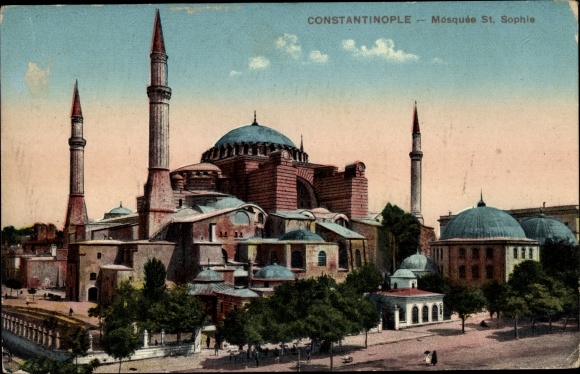 KP Constantinople Istanbul Türkiye, Mosquee Ste. Zofia, minaret