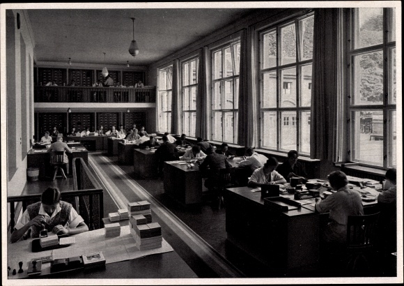 Collective picture Germany awakens, Brown House Munich, view of the card index room