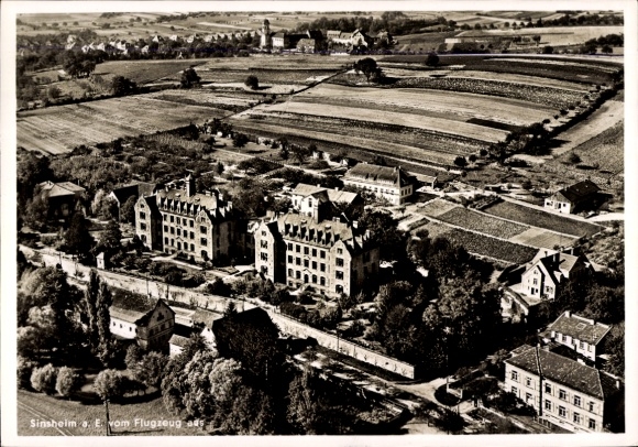 Postcard Sinsheim an der Elsenz Baden, aerial photograph