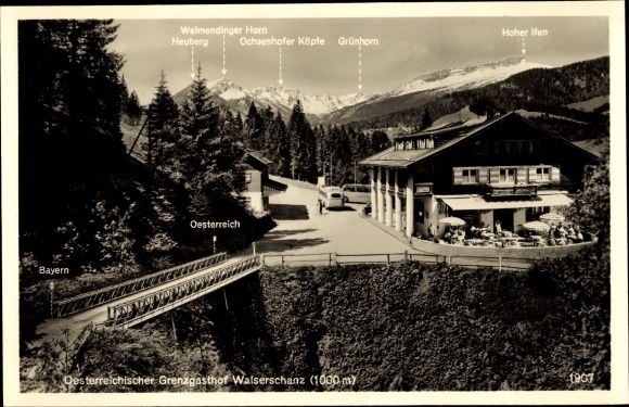 PC Vorarlberg, Austrian border inn Walserschanz, border crossing