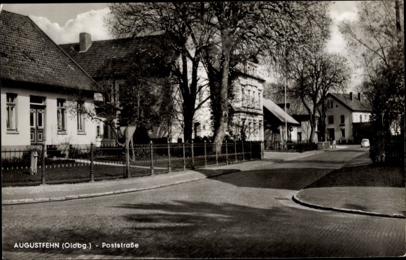 Ansichtkaart Augustfehn Apen in Oldenburg, Poststrasse
