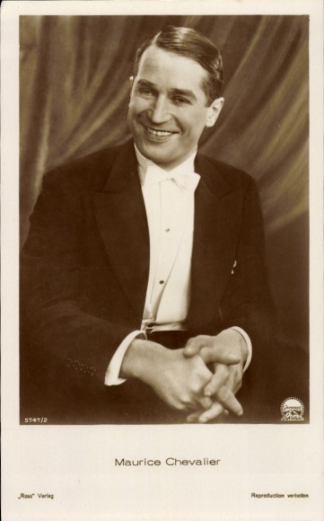 Ak Schauspieler Maurice Chevalier, Portrait