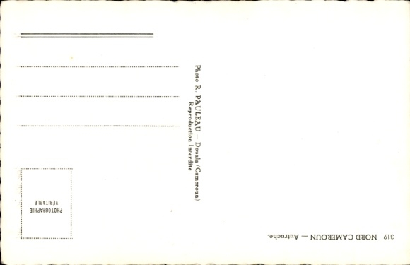 Postcard Cameroon, Ostrich