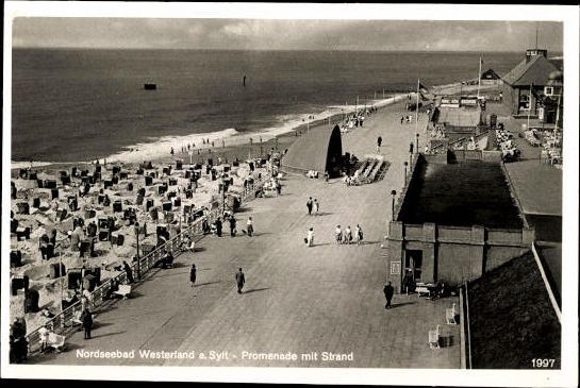 10 alte Ak Westerland auf Sylt, diverse Ansichten