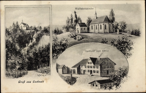 Artist PC skins, Eugen, Gschnait Altusried Bavaria, pilgrimage church, inn to the cross