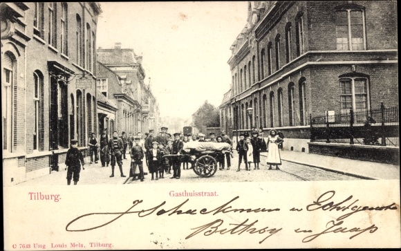 Ak Tilburg Noord-Brabant Nederland, Gasthuisstraat