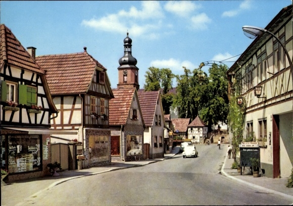 KP Rheinzabern w Palatynacie, Landgasthof Goldenes Lamm, widok na ulicę