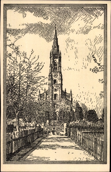 Künstler Ak Gersdorf in Sachsen, Marienkirche