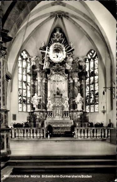 KP Bickesheim Durmersheim w Baden, kościół pielgrzymkowy Najświętszej Marii Panny, Maria Bickesheim
